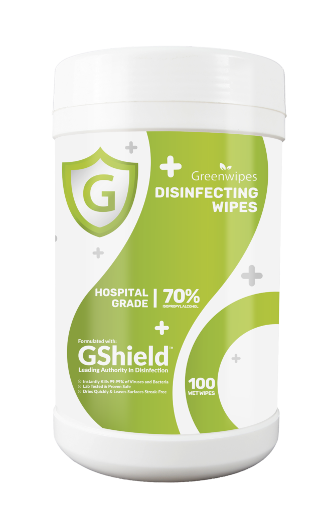 MD-7030 Greenwipes GShield with 70% Isopropyl Alcohol Wipes